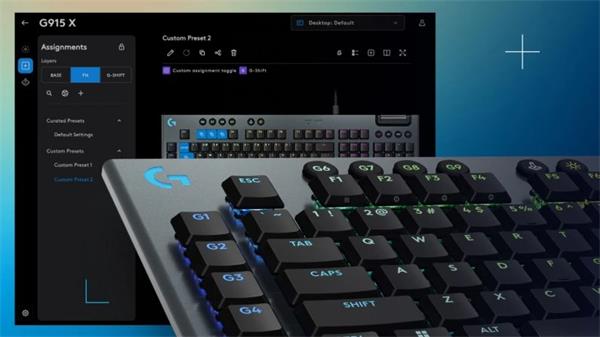 Logitech® G915 X Low Profile Wired Gaming Keyboard - BLACK - US INT"L 