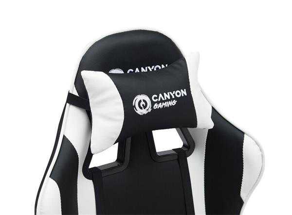 Canyon SGCH2, Core, ergonomické herné kreslo, čierno-biele 