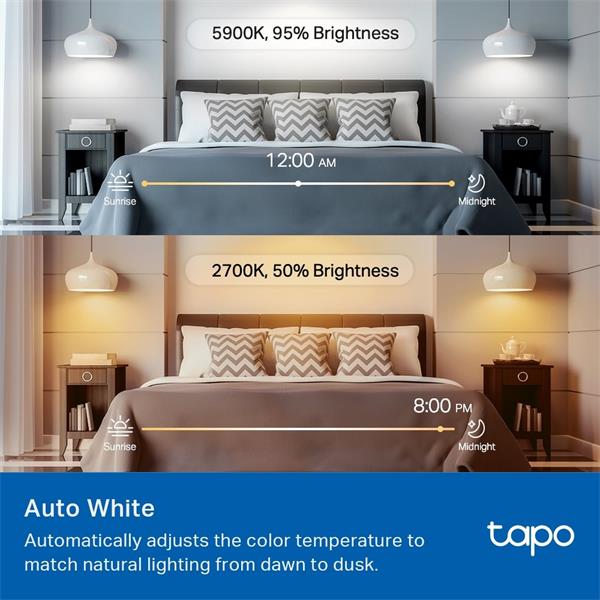 Smart Light Bulb, Multicolor,Matter SPEC: A60 bulb, E27 base, 220~240V, 50/60 Hz, 8.6W, 16 Million Colors, 2500K-6500K,  