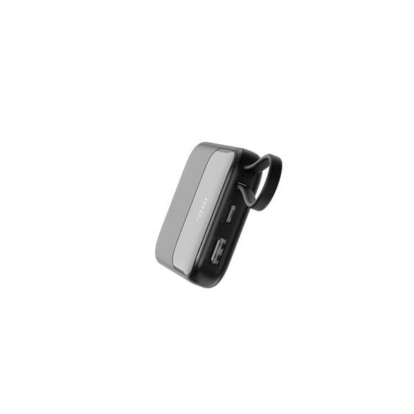 Canyon OnPower 101, Powerbank, 10.000 mAh, displej, in: USB-C, out: USB-A, QC 3.0/USB-C, PD 22,5W, integ. káb.. 