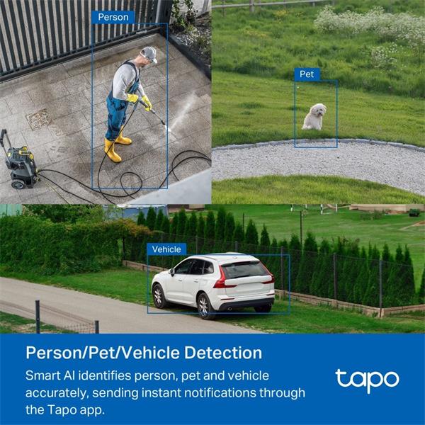 Outdoor Pan/Tilt Security Wi-Fi Camera SPEC: 3K 5MP (2880x1620), 2.4 GHz, 2 × External Antennas, 1 × Ethernet Port, Hori 