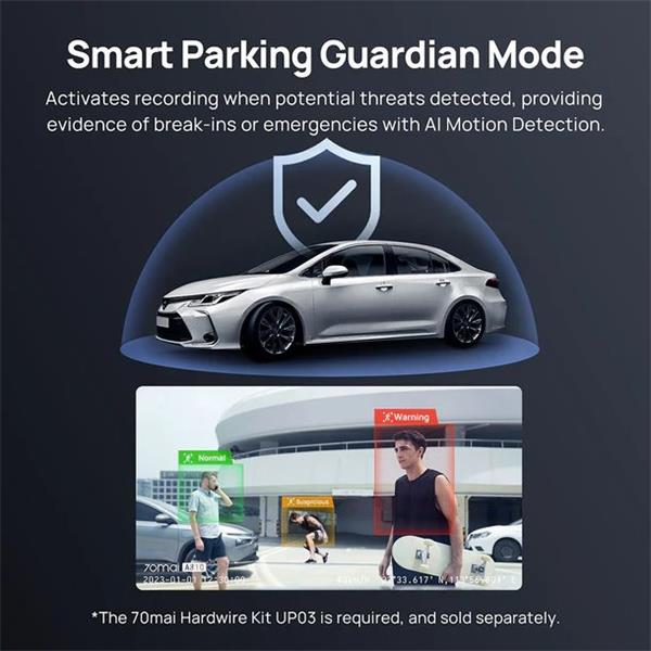 70mai 4K A810 Dash Cam 