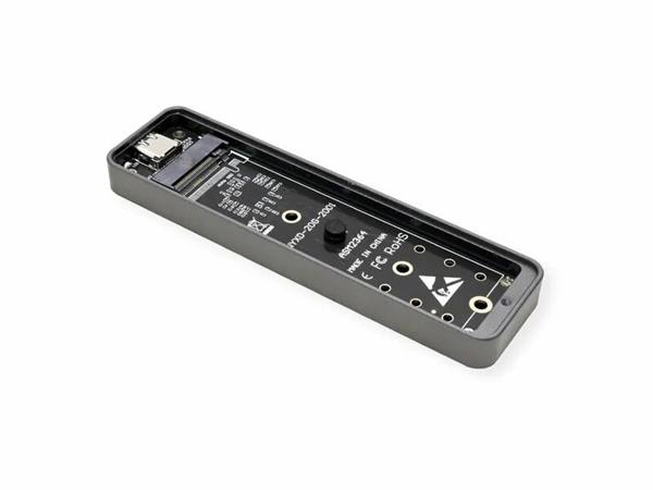 Value Externý box / Adaptér USB 3.2 Gen 2x2 Typ C na NVMe M.2 SSD HDD (M-key), 20Gbps, čierny 