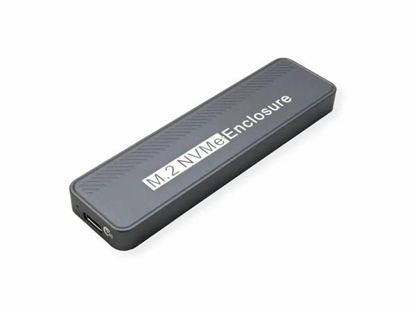 Value Externý box / Adaptér USB 3.2 Gen 2x2 Typ C na NVMe M.2 SSD HDD (M-key), 20Gbps, čierny 