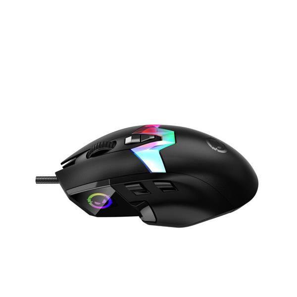 Lorgar MSP80, profi herná myš, 8 progr. tlač., senzor Pixart PAW3395, 26.000 DPI, režim podsv. RGB, čierna 