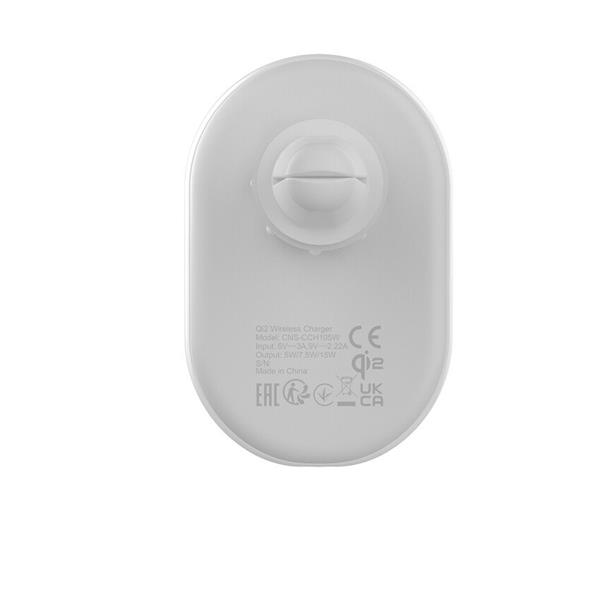 Canyon OnGrip 105, bezdrôtová autonabíjačka, magnetické uchytenie mobilu, 15W, 1x USB-C 20W. biela 