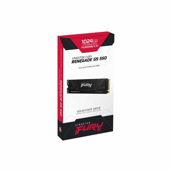 Kingston 4 TB FURY RENEGADE G5 PCle 5.0 NVMe  M.2 2280 (r14800MB/s, w14000MB/s ) 