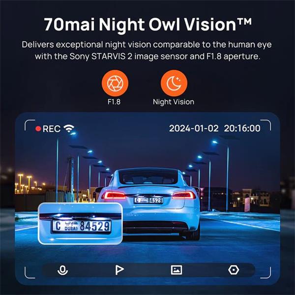 70mai X800 4K Cierna + karta 70mai SD 128GB 