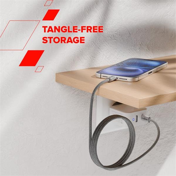 Canyon CCMG60AB15, 1 m kábel, USB-C / USB-C, magnet, PD 60 W, opletený, čierny 