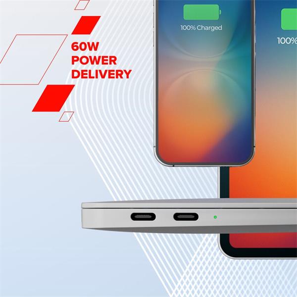 Canyon CCMG60AB15, 1 m kábel, USB-C / USB-C, magnet, PD 60 W, opletený, čierny 