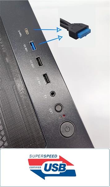 1stCOOL G6 Noble Wood Decor, skrinka ATX, USB3.0, USB-C, 3x ventilátor 