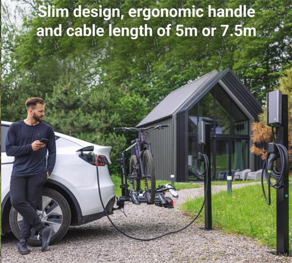 Green Cell GC HbuDen Wallbox 22kW prémiová nabíjacia stanica pre elektrické vozidlá s aplikáciou, 5m kábel 