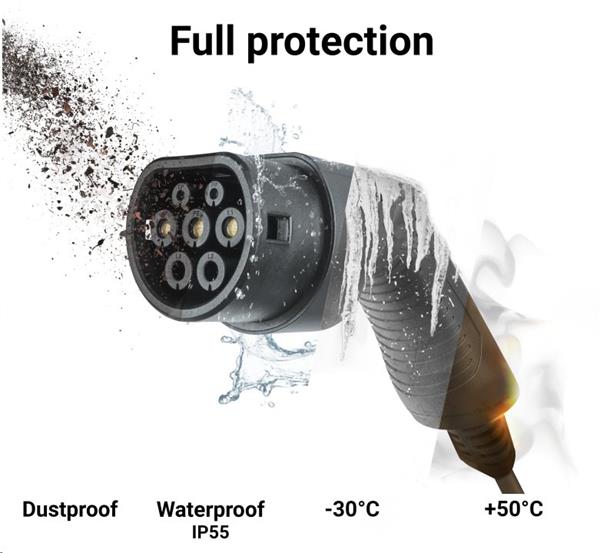 Green Cell GC EV Typ 2, 3.6kW 5m kábel na nabíjanie Golf Passat GTE, 330e, Panamera E-Hybrid, Prius Plug-In 