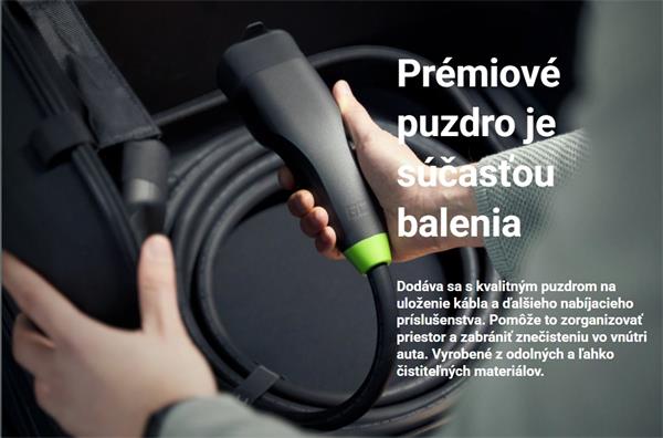 Nabíjací kábel Green Cell GC Snap Typ 2 pre elektromobily 11kW 7m pre Tesla Model Y 3 SX, VW ID.4, Kia EV6, Hyundai ION 