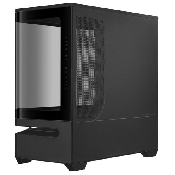 ASUS PRIME AP202 TG ARGB BLACK, 3x ARGB fan, mATX, USB-C, čierna 