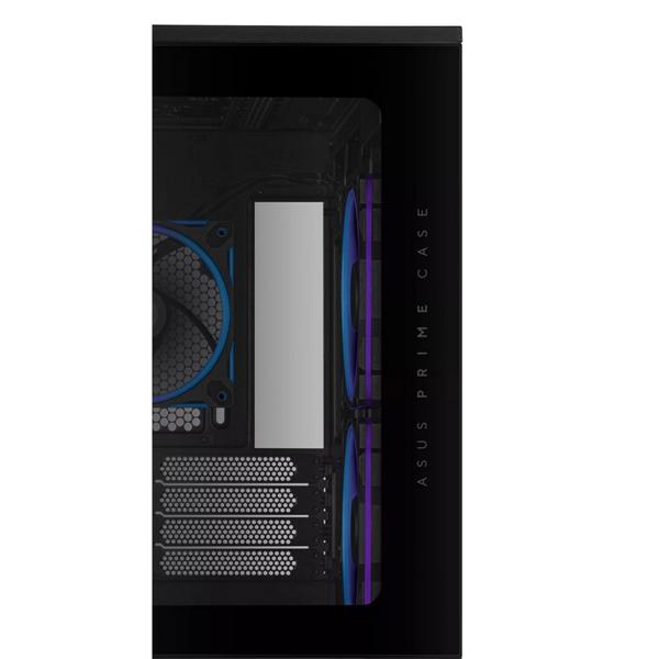 ASUS PRIME AP202 TG ARGB BLACK, 3x ARGB fan, mATX, USB-C, čierna 