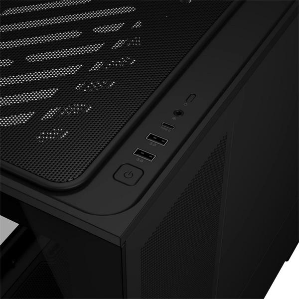 ASUS PRIME AP202 TG ARGB BLACK, 3x ARGB fan, mATX, USB-C, čierna 