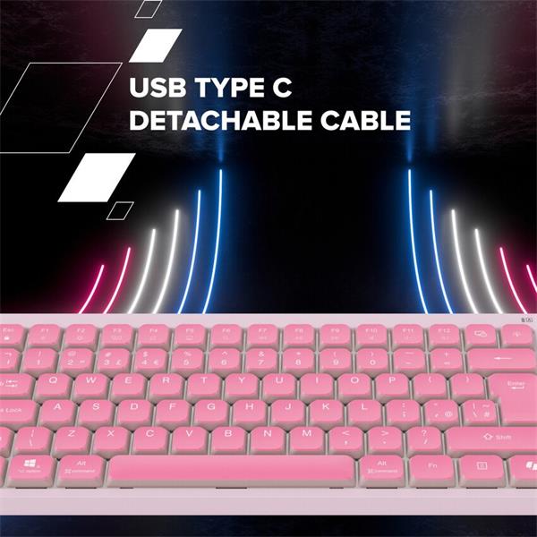Canyon OnType 10, klávesnica, mechanická, USB, multimediálna, zelená 