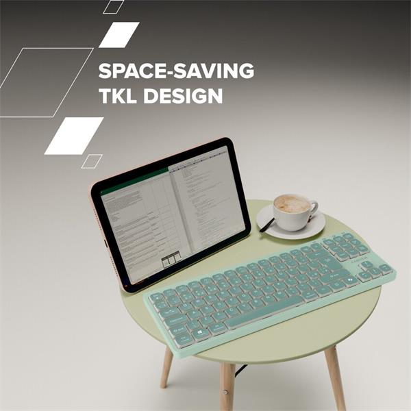 Canyon OnType 10, klávesnica, mechanická, USB, multimediálna, zelená 