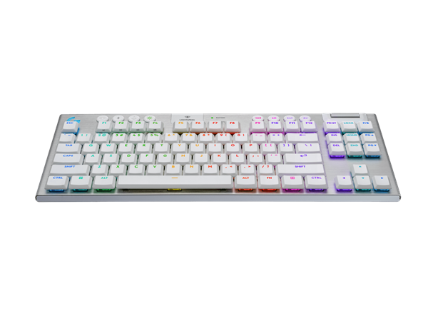 Logitech® G915 X LIGHTSPEED TKL Low-Profile Wireless Gaming Keyboard - WHITE - US INT"L - hmatová 