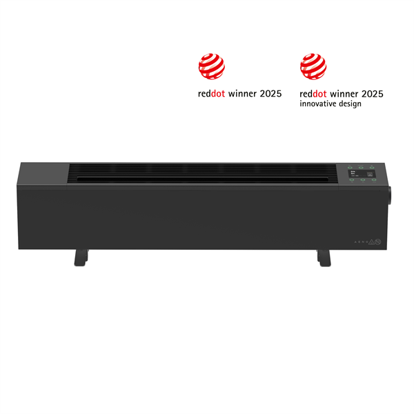 AENO FH2S Premium SPACE FIRE HEATER,Čierny, LED, WI-FI, max 2000W, 1000x242cm,  efekt ohňa 