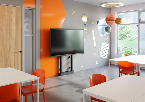Vogels RISE 2005 B motoricky podlahový/nastenny  TV stojan s uhlopriečkou až 98" 