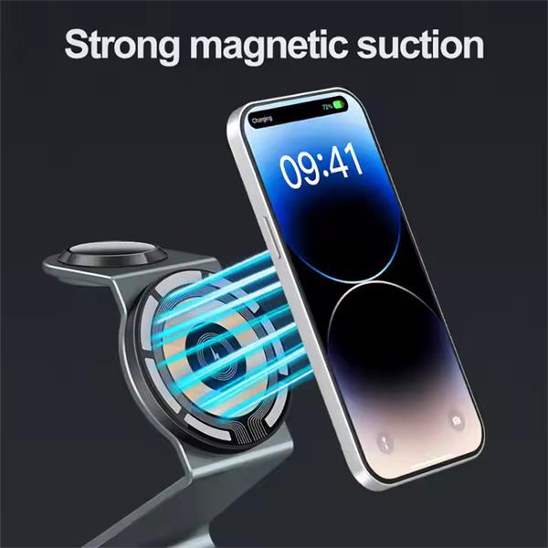 1stCOOL QI nabíjacia stanica 3in1 21W, MagSafe, Transparent, USB-C 