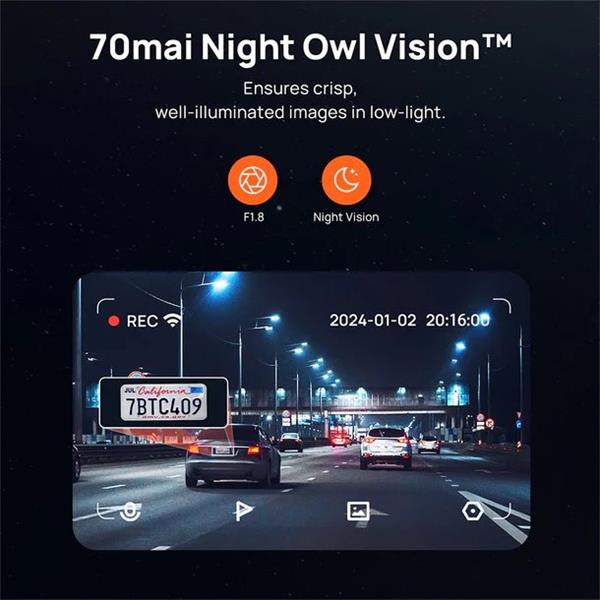 70mai Dash Cam M800 + RC14 