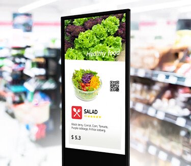 Prestigio Solutions IDS Indoor dotykový KIOSK, Vertical 55", 4K(2160x3840), Android 11: RK3399B/4GB/64GB, IR10 dotykov 