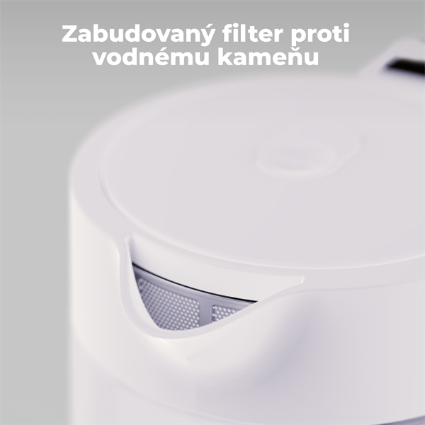 AENO Rychlovarná kanvica EK5 - 1,7l, 2200W, Strix, funkcia udržiavania tepla, auto vypnutie 