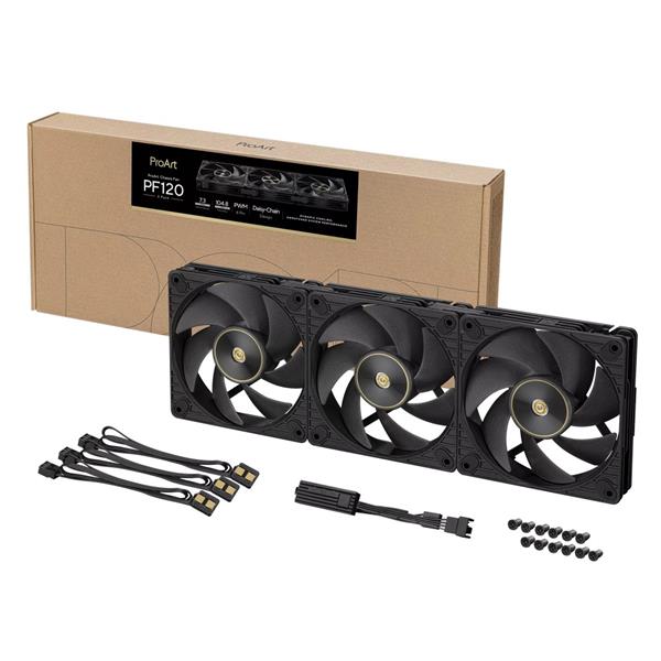 ASUS PROART PF120 FAN PWM BLACK 3IN1 ventilátor 120mm 