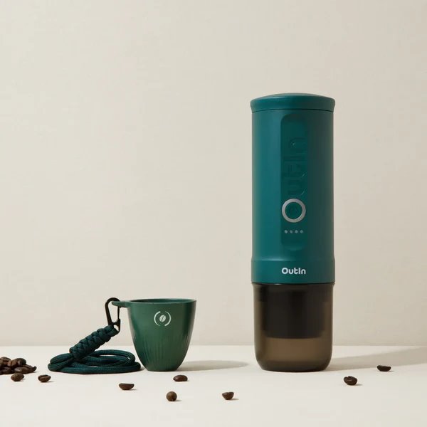 Outin Espresso šálka Rebrew, farba zelená 
