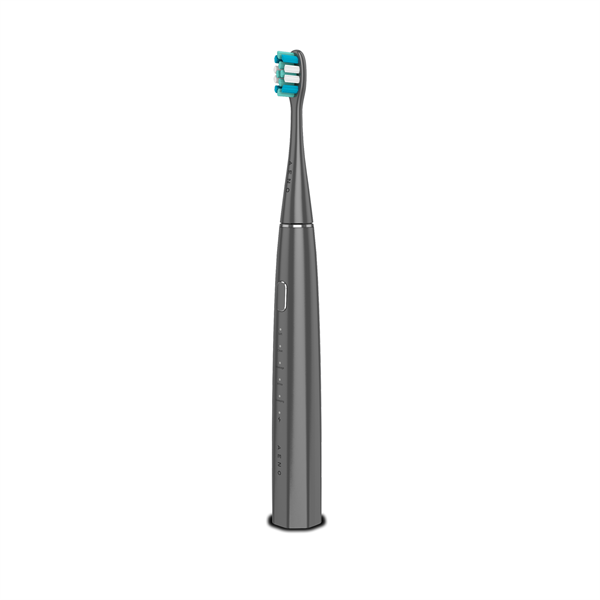 AENO sonická zubná kefka DB10G, farba šedá, 5 módov, 3 náhradné hlavice, batéria 1400 mAh, 48600 ot/min, 90 dní bez nab. 