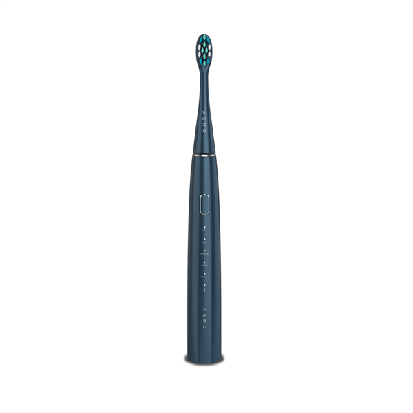 AENO sonická zubná kefka DB10N, tmavomodrá, 5 módov, 3 náhradné hlavice, batéria 1400 mAh, 48600 ot/min, 90 dní bez nab. 