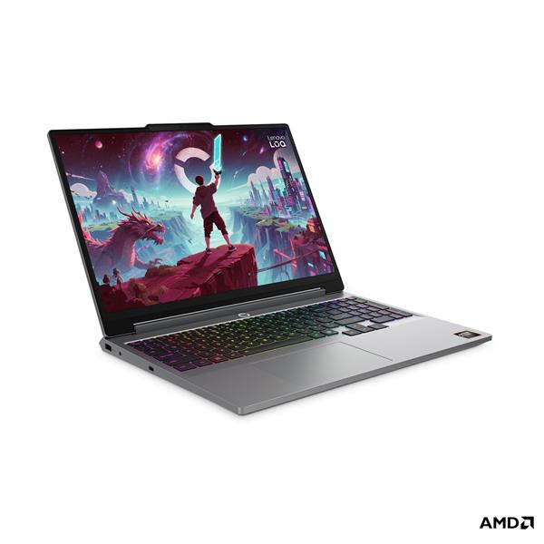 Lenovo IP LOQ 15AHP11, Ryzen 7 250, 15.3˝ 2560x1600 WQXGA, RTX 5050/8GB, 32GB, SSD 1TB, FDOS, šedý, 2y CI 