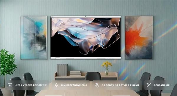 75" PRISM Séria,PRESTIGIO SOLUTIONS,  Android 14 EDLA + upgr 16, 50 dotyk, 9H, 3x20W, AI Kamera, 100 000:1, 