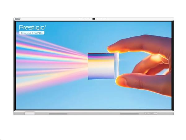 75" PRISM Séria,PRESTIGIO SOLUTIONS,  Android 14 EDLA + upgr 16, 50 dotyk, 9H, 3x20W, AI Kamera, 100 000:1, 