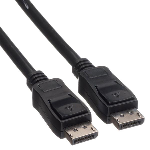 Kábel DisplayPort M/M 3m, 4K@60Hz, DP v1.2, 21.6Gbit/s, čierny 