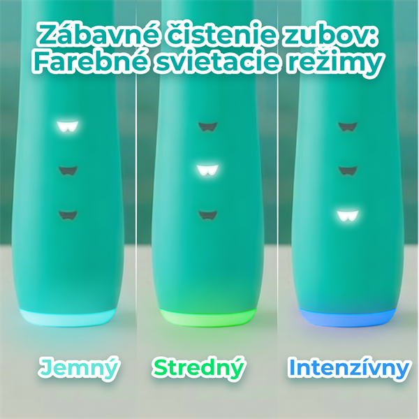 AENO sonická detská zubná kefka DB9M, farba mätová,3 režimy,3 náhradné hlavice,batéria 600 mAh,19200 vibrácií/min, 45 dn 