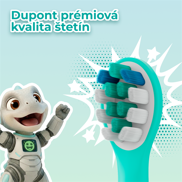 AENO Náhradné hlavice ADBTH9M na Sonické detské kefky DB9M , mätová farba, 2ks, DuPont štetiny 