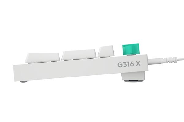 Logitech® G316 X 98 - WHITE -  US INT"L, hmatová 