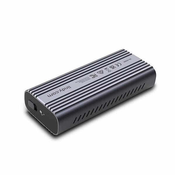 Externý box / Adaptér USB 4 Typ C na NVMe M.2 SSD HDD (M-key and B+M-key), 40Gbps, čierny 