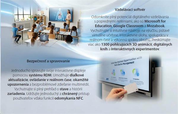110" Light PLUS GEN 2, INTERAKTIVNY PANEL, 4K, Android 13 GOOGLE EDLA,50 dot.,AI Kamera, 16/128GB 