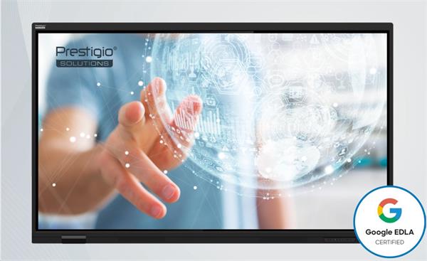 65" LIGHT GEN 7 Séria PRESTIGIO SOLUTIONS, Android 14 Google EDLA + upgr 16, 50 dotyk, 9H, 3x20W, 100 000:1, AI tlačidlo 