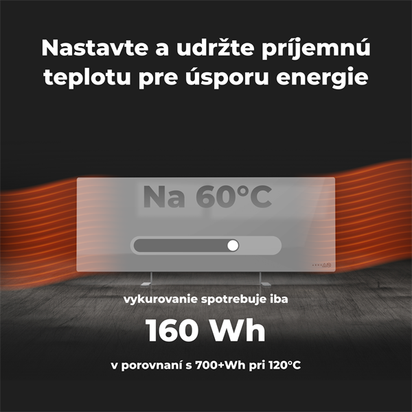 AENO AGH6S Premium Eco Smart Ohrievač, LIMITOVANÁ EDÍCIA, farba antický mramor, LED, WI-FI, max 700W, Infra 