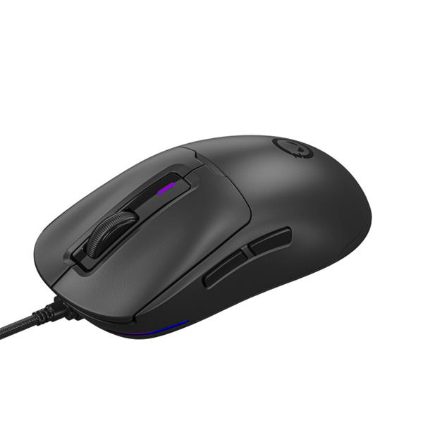 Lorgar MSA10RBK,  herná myš, ultraľahká 55g, 6 prog. tlačidiel, 12 000 dpi, podsvietenie RGB,čierna 