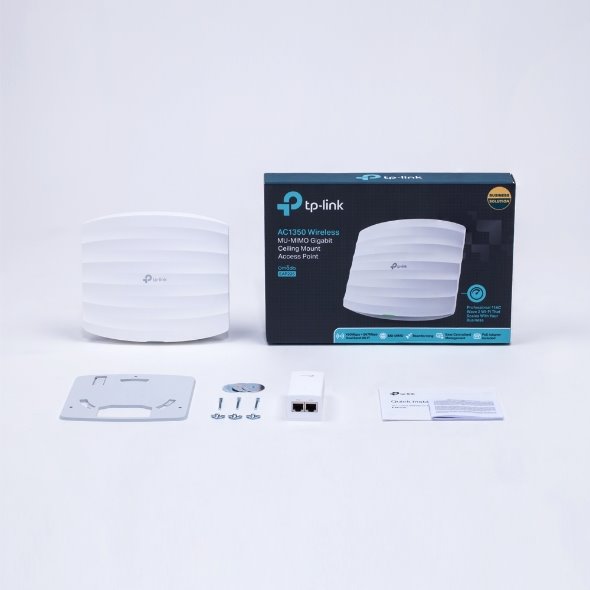 AC1350 Ceiling Mount Dual-Band Wi-Fi Access Point  PORT: 1× Gigabit RJ45 Port SPEED: 450 Mbps at 2.4 GHz + 867 Mbps at 5 