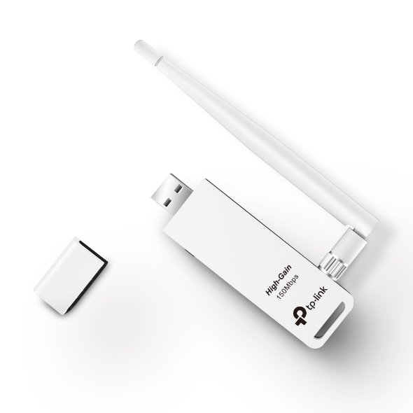 150Mbps High Gain Wi-Fi USB Adapter SPEED: 150 Mbps at 2.4 GHz SPEC: 1× High Gian External Antenna, USB 2.0 FEATURE: WPS 