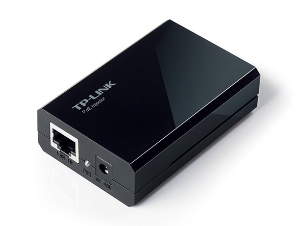 Omada PoE Injector Adapter PORT: 1× Gigabit PoE Port, 1× Gigabit Non-PoE Port SPEC: 802.3af Compliant, Data and Power Ca 