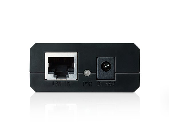 Omada PoE Injector Adapter PORT: 1× Gigabit PoE Port, 1× Gigabit Non-PoE Port SPEC: 802.3af Compliant, Data and Power Ca 